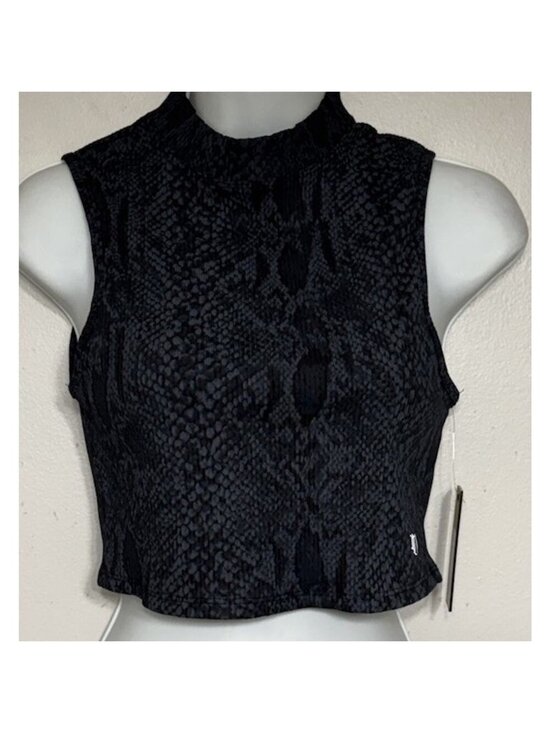 Tops - Eleven Stay Free Mock Neck Tank Women’s Small Crop NEW